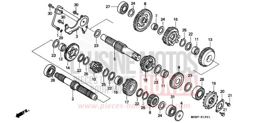 GETRIEBE (2) VT600CV de 1997